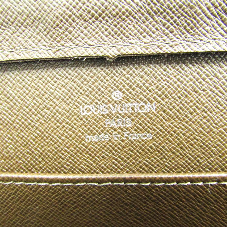 Pre Owned Louis Vuitton Grizzli Taiga Leather Pochette Baikal Clutch Bag