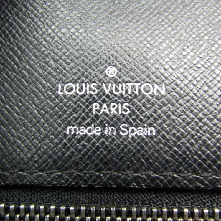 Pre Owned Louis Vuitton Ardoise Taiga Leather Selenga Clutch Bag