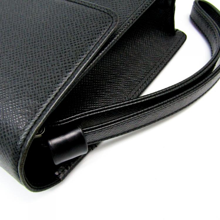 Pre Owned Louis Vuitton Ardoise Taiga Leather Selenga Clutch Bag