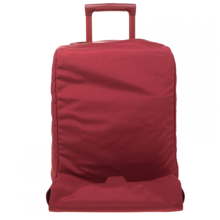 Pre Owned Louis Vuitton Red Epi Leather Pegase 45 Business Luggage