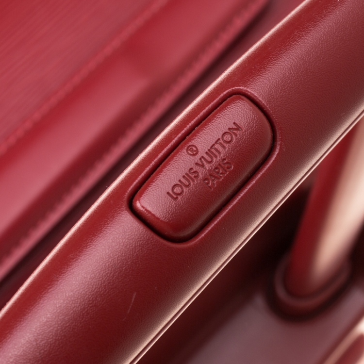 Pre Owned Louis Vuitton Red Epi Leather Pegase 45 Business Luggage
