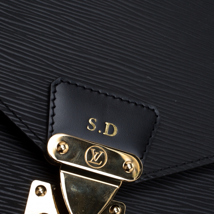 Pre Owned Louis Vuitton Black Epi Leather Serviette Conseiller Business Briefcase