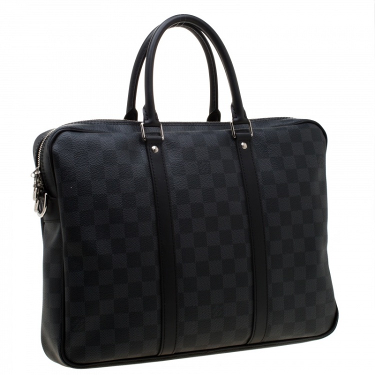 Pre Owned Louis Vuitton Damier Graphite Canvas Porte Documents Voyage PM Bag