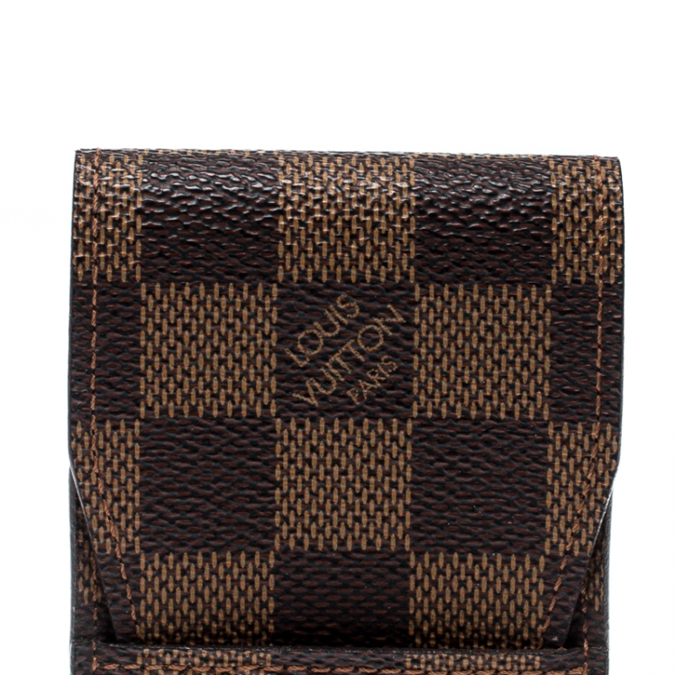Pre Owned Louis Vuitton Damier Ebene Canvas Cigarette Case