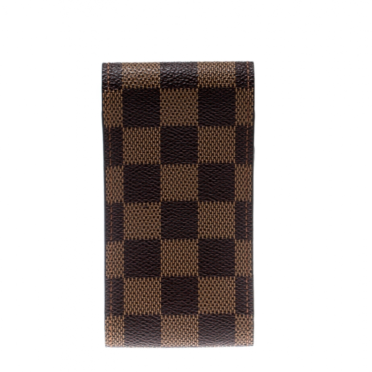 Pre Owned Louis Vuitton Damier Ebene Canvas Cigarette Case