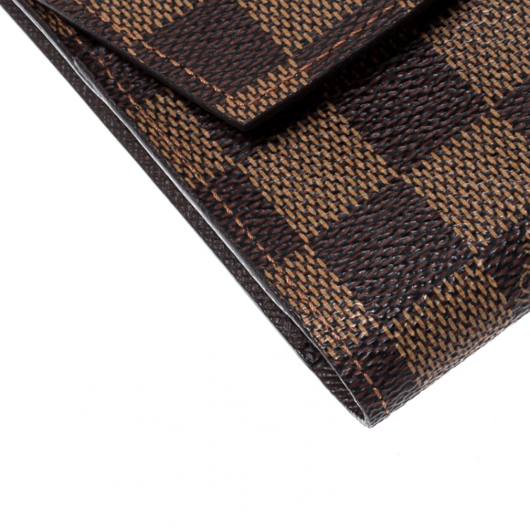 Pre Owned Louis Vuitton Damier Ebene Canvas Cigarette Case
