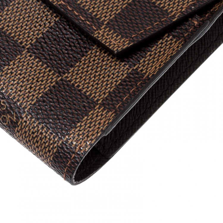 Pre Owned Louis Vuitton Damier Ebene Canvas Cigarette Case