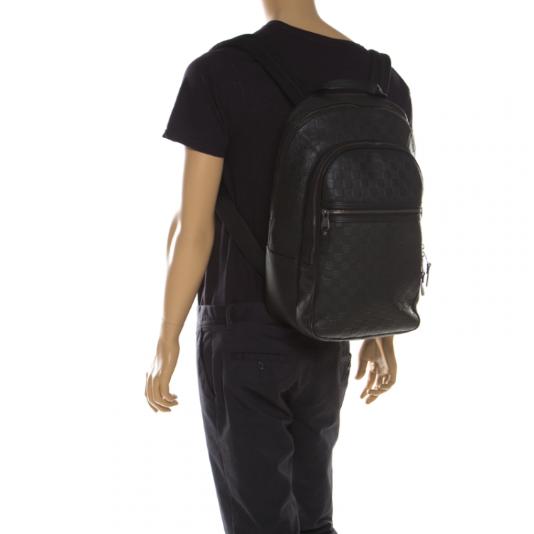 mens louis vuitton black backpack