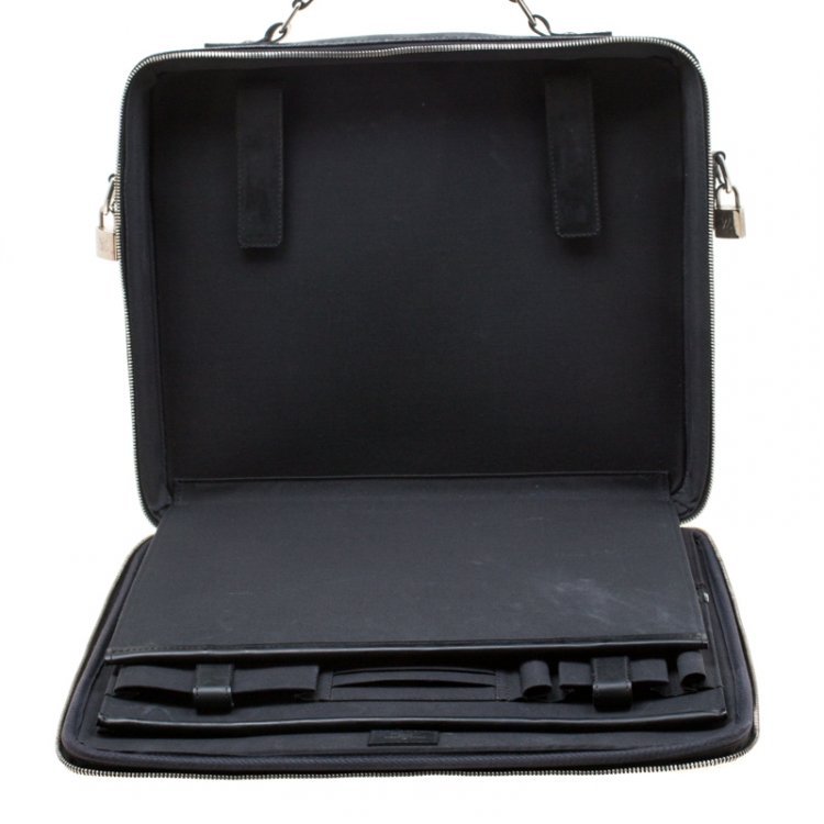 Pre Owned Louis Vuitton Damier Graphite Canvas Steeve Briefcase Bag
