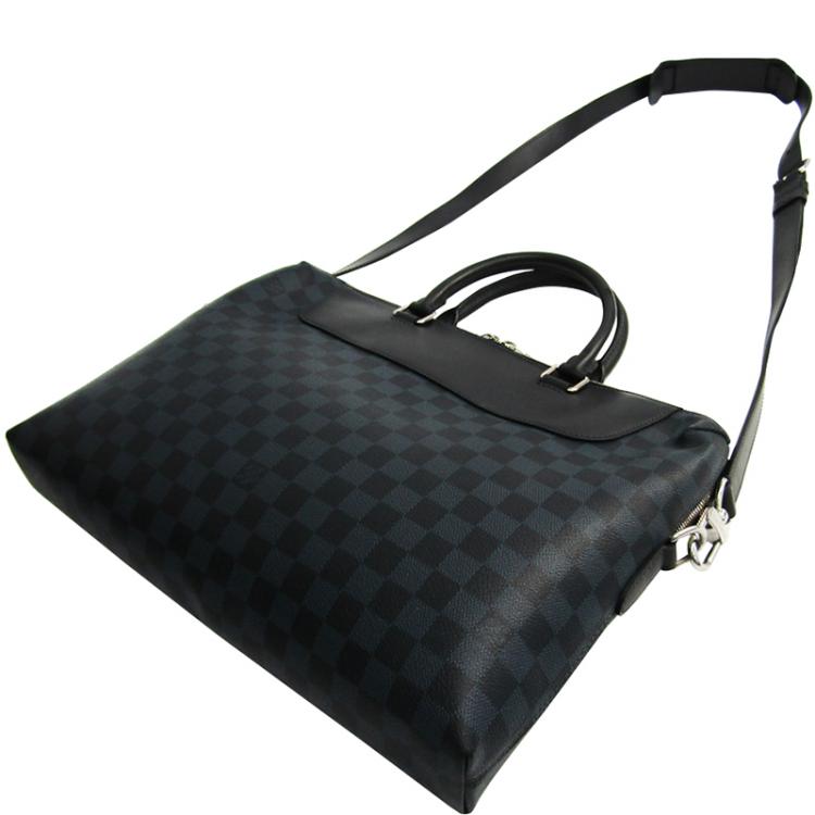 Pre Owned Louis Vuitton Damier Cobalt Canvas Porte-Documents Jour Bag