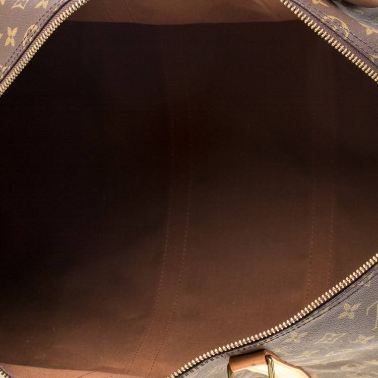 Pre Owned Louis Vuitton Monogram Canvas Keepall Bandouliere 55 Bag