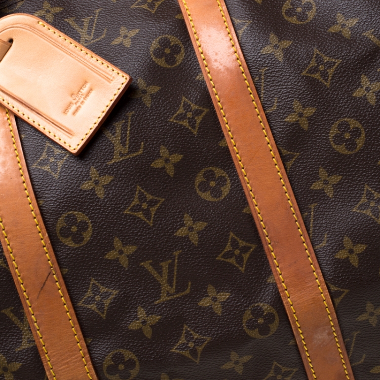 Pre Owned Louis Vuitton Monogram Canvas Keepall Bandouliere 55 Bag