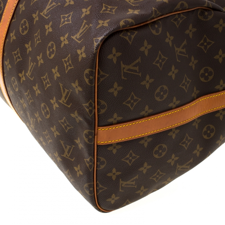 Pre Owned Louis Vuitton Monogram Canvas Keepall Bandouliere 55 Bag