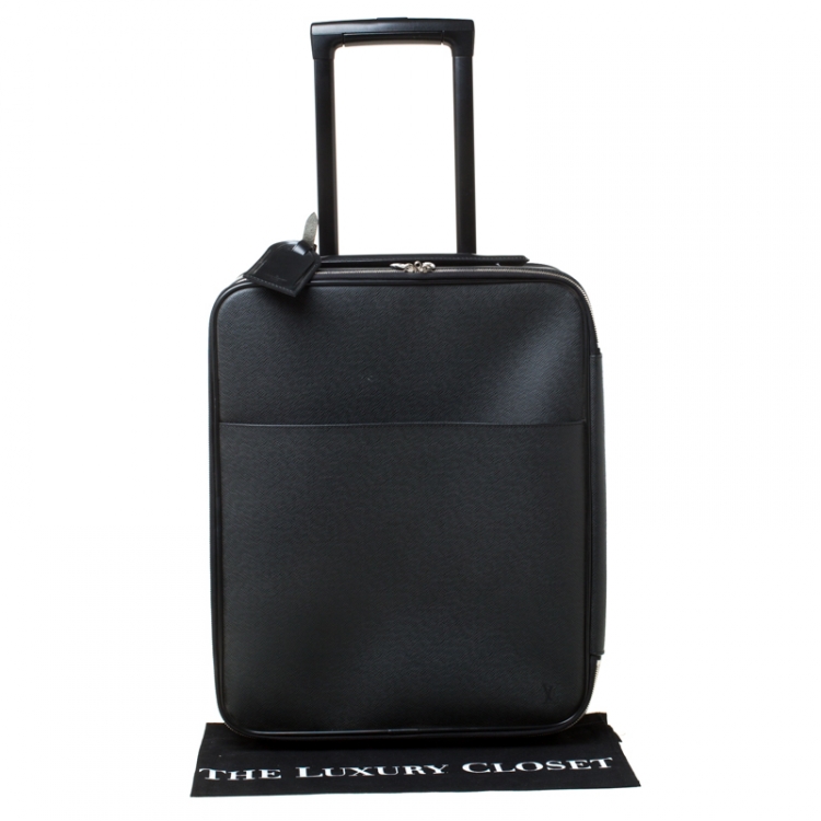 Pre Owned Louis Vuitton Ardoise Taiga Leather Pegase 45 Business Luggage