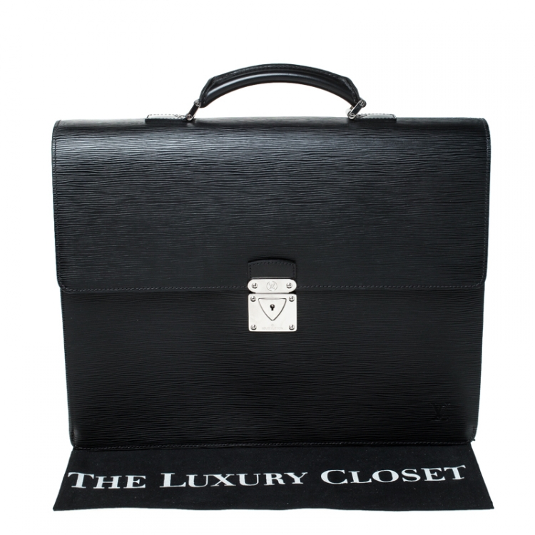 Louis Epi Leather Robusto Compartment Briefcase Louis Vuitton TLC