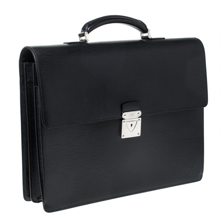 Pre Owned Louis Vuitton Black Epi Leather Robusto 2 Compartment Briefcase
