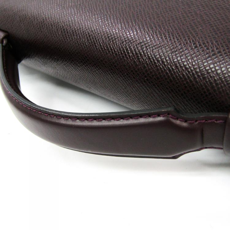 Pre Owned Louis Vuitton Acajou Taiga Leather Serviette Kourad Briefcase