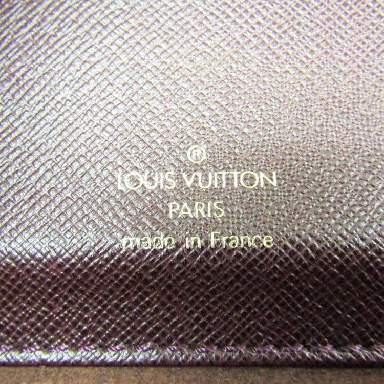 Pre Owned Louis Vuitton Acajou Taiga Leather Serviette Kourad Briefcase