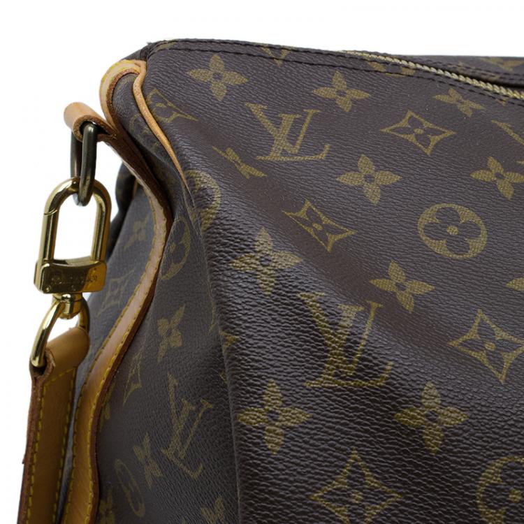 Pre Owned Louis Vuitton Monogram Canvas Keepall 55 With Shoulder Strap