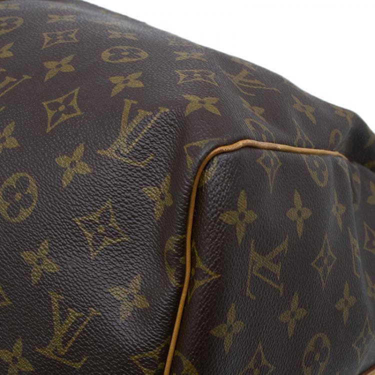 Pre Owned Louis Vuitton Monogram Canvas Keepall 55 With Shoulder Strap