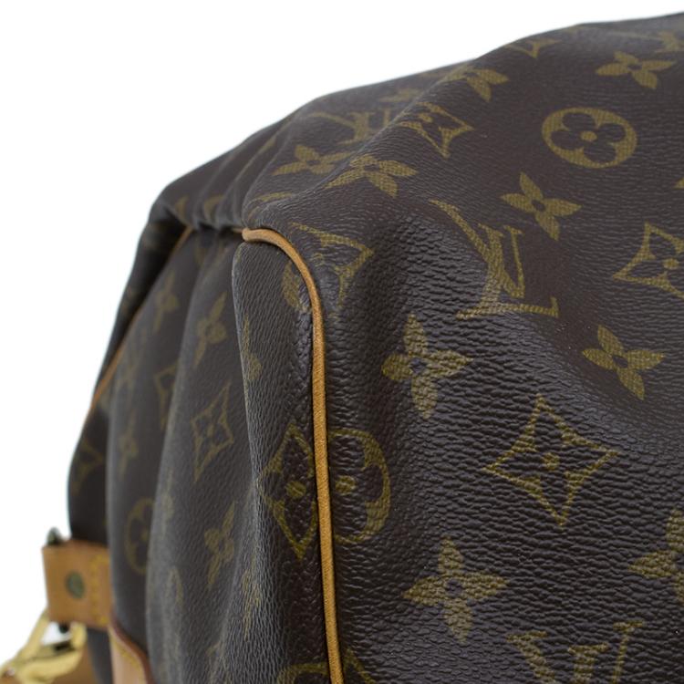 Pre Owned Louis Vuitton Monogram Canvas Keepall 55 With Shoulder Strap