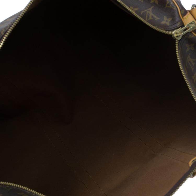 Pre Owned Louis Vuitton Monogram Canvas Keepall 55 With Shoulder Strap