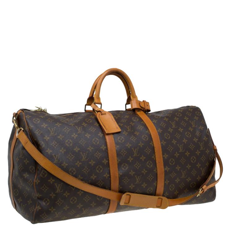 Pre Owned Louis Vuitton Monogram Canvas Keepall Bandouliere 60
