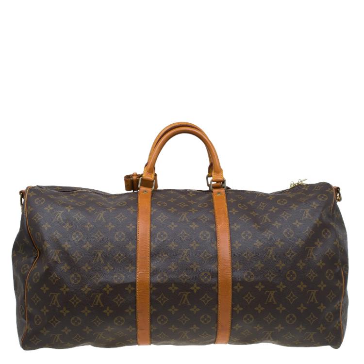 Pre Owned Louis Vuitton Monogram Canvas Keepall Bandouliere 60