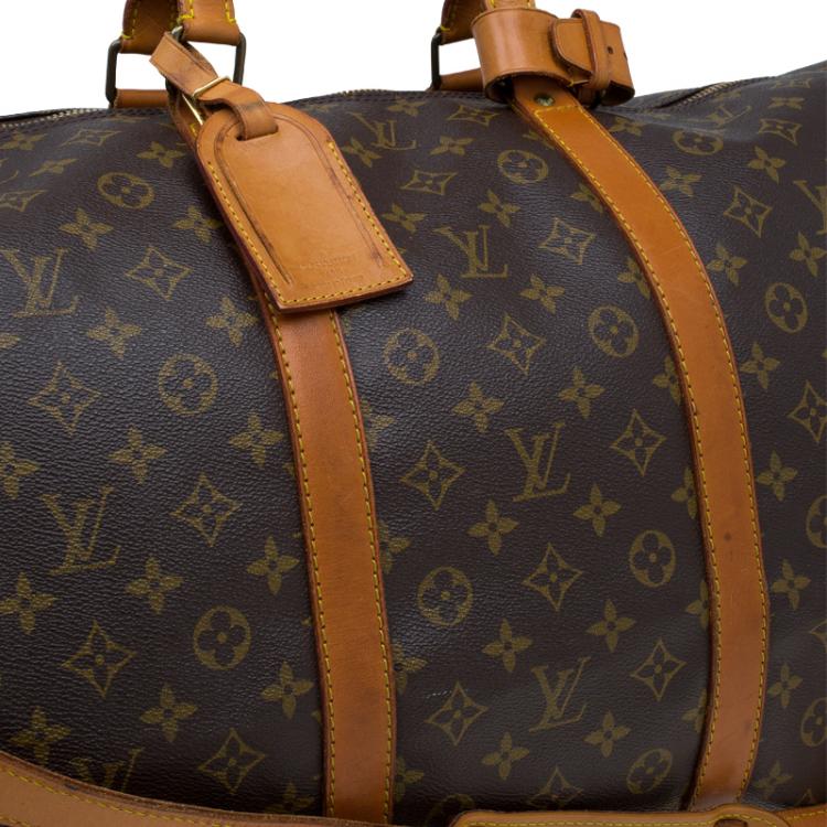 Pre Owned Louis Vuitton Monogram Canvas Keepall Bandouliere 60