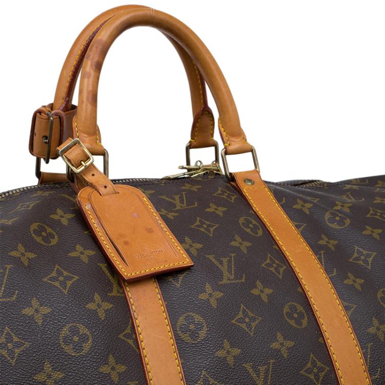 Pre Owned Louis Vuitton Monogram Canvas Keepall Bandouliere 55