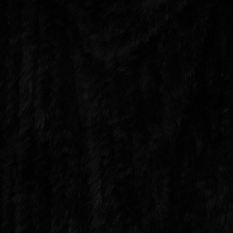 Pre Owned Marc by Marc Jacobs Black Rabbit Fur Jacket S