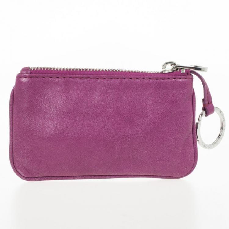 Pre Owned Marc by Marc Jacobs Preppy Leather Coin Purse