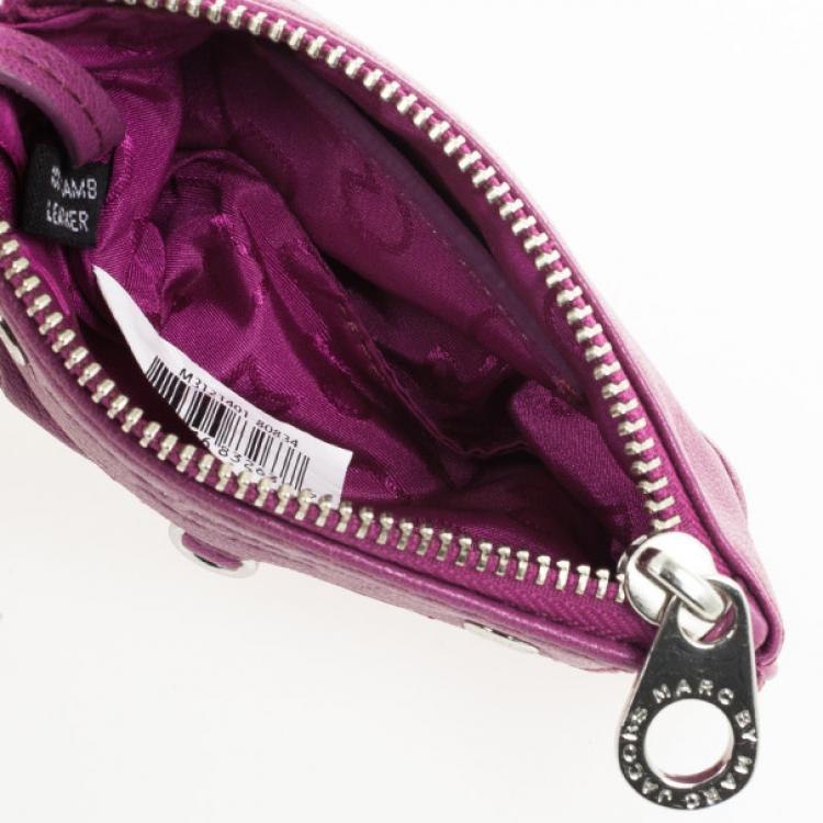 Pre Owned Marc by Marc Jacobs Preppy Leather Coin Purse