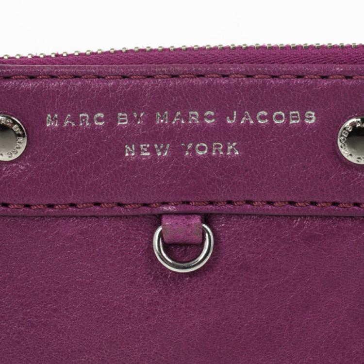 Pre Owned Marc by Marc Jacobs Preppy Leather Coin Purse