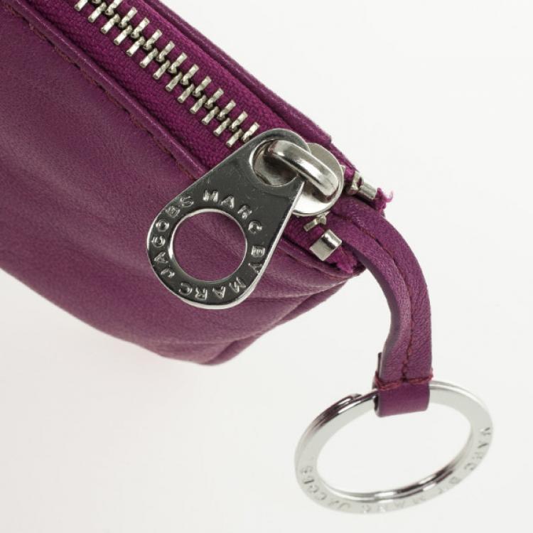 Pre Owned Marc by Marc Jacobs Preppy Leather Coin Purse