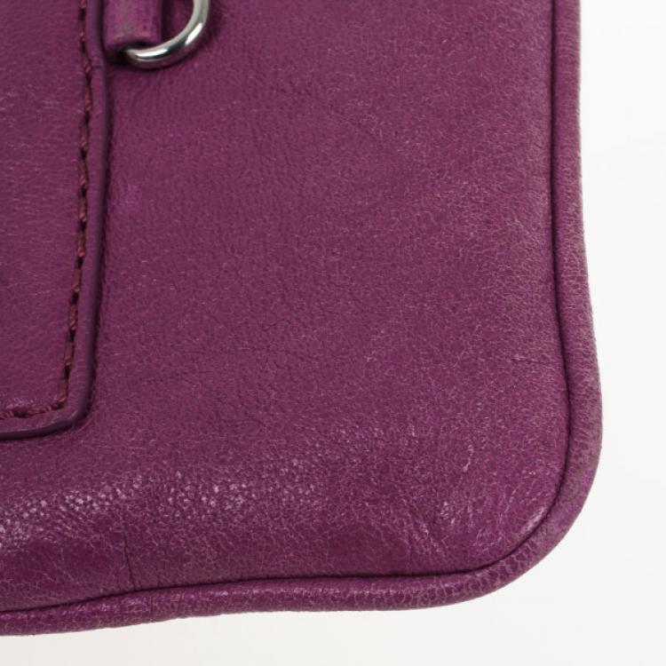 Pre Owned Marc by Marc Jacobs Preppy Leather Coin Purse