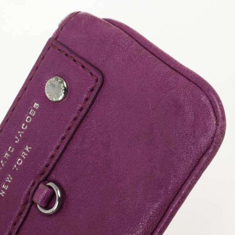 Pre Owned Marc by Marc Jacobs Preppy Leather Coin Purse