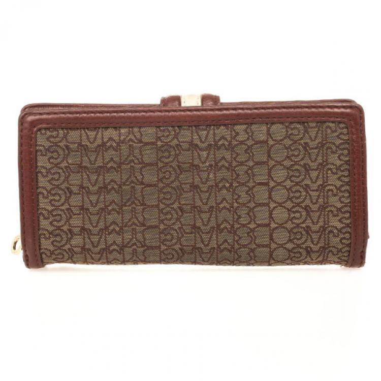 Pre Owned Marc by Marc Jacobs Monogram Continental Wallet