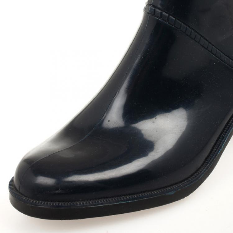 Pre Owned Marc by Marc Jacobs Rubber Knee Length Boots Size 39