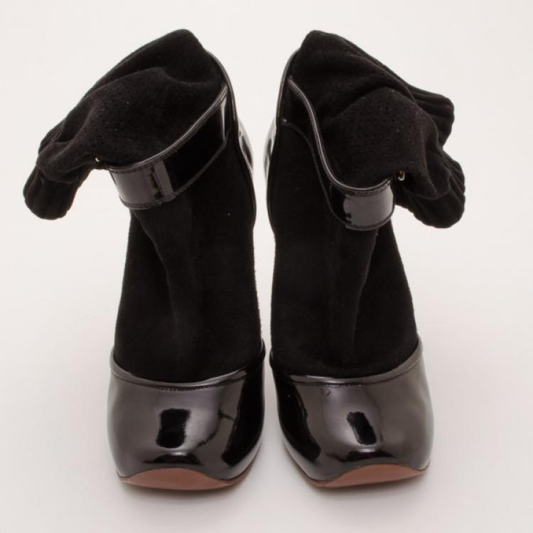 Pre Owned Marc Jacobs 'Sock' Ankle Boots Size 37