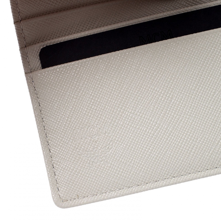 Pre Owned MCM Blue Leather Bifold Wallet