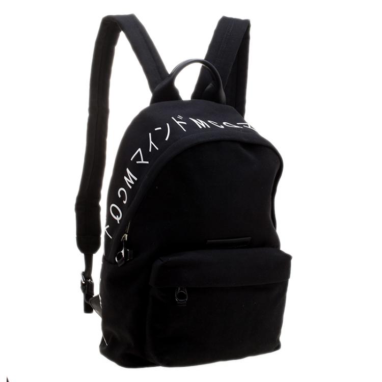Pre Owned McQ By Alexander McQueen Black Canvas Backpack