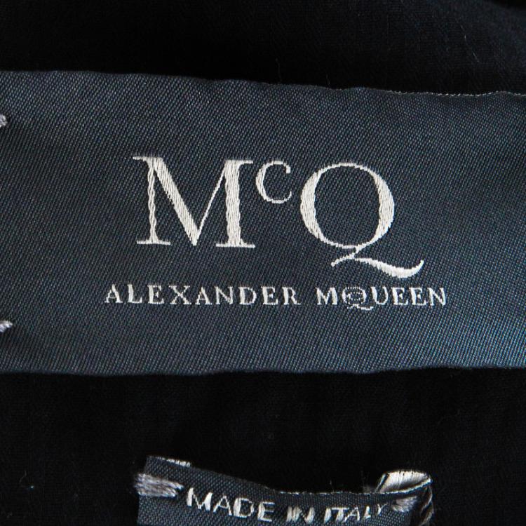 Pre Owned McQ By Alexander McQueen Faded Black Denim Jacket S