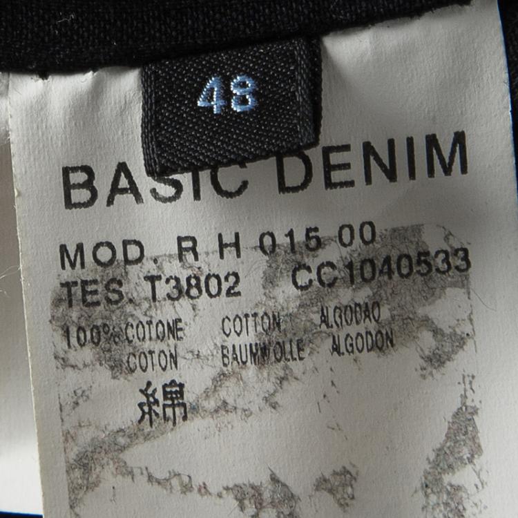 Pre Owned McQ By Alexander McQueen Faded Black Denim Jacket S