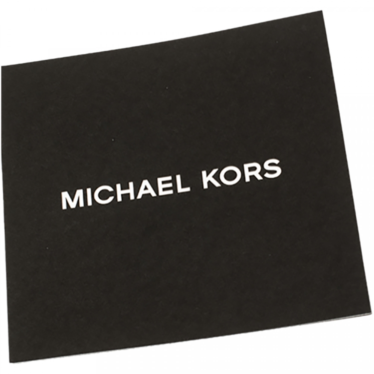Pre Owned Michael Kors Navy Blue Leather Harrson Briefcase
