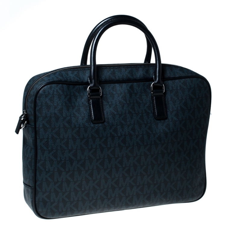 Pre Owned Michael Kors Signature Monogram Jet Set Briefcase