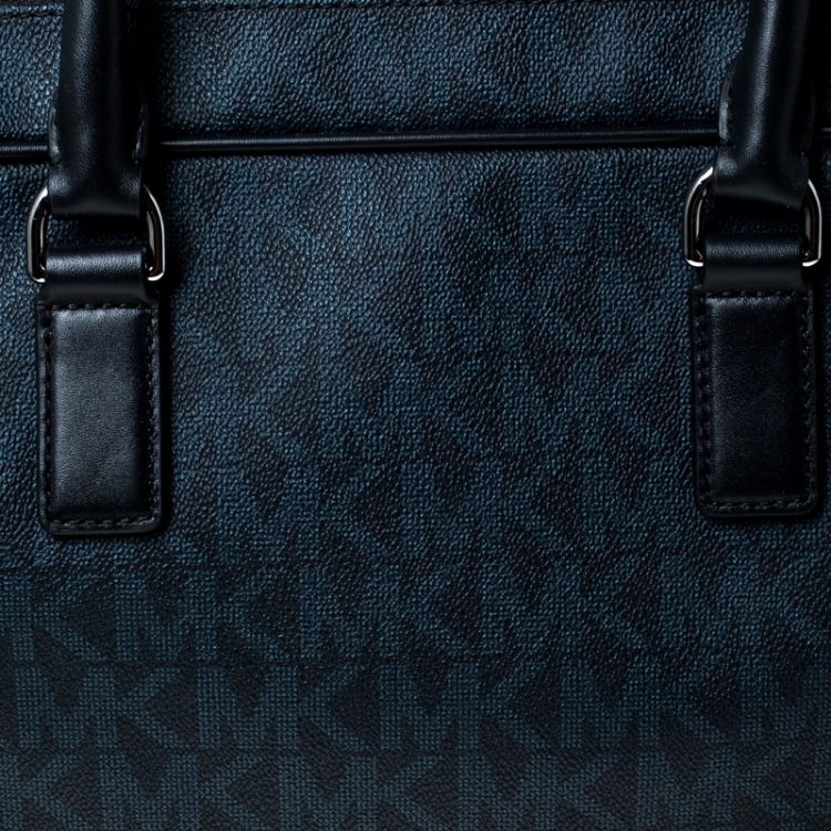 Pre Owned Michael Kors Signature Monogram Jet Set Briefcase