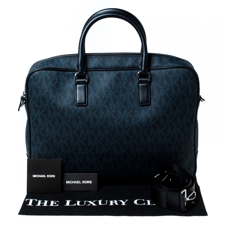 Pre Owned Michael Kors Signature Monogram Jet Set Briefcase
