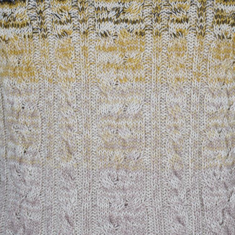Pre Owned Missoni Men's Cable Knit Degrade Sweater M