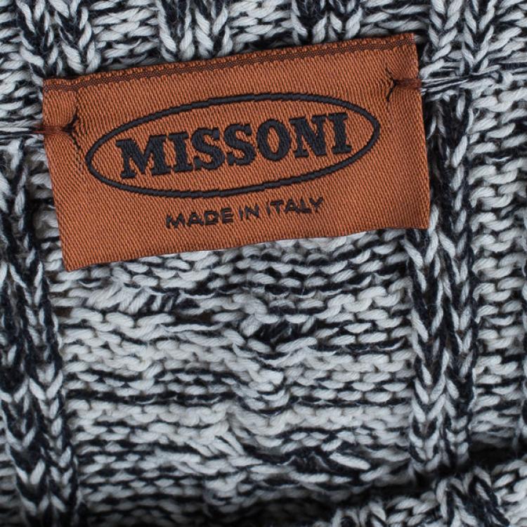 Pre Owned Missoni Men's Cable Knit Degrade Sweater M